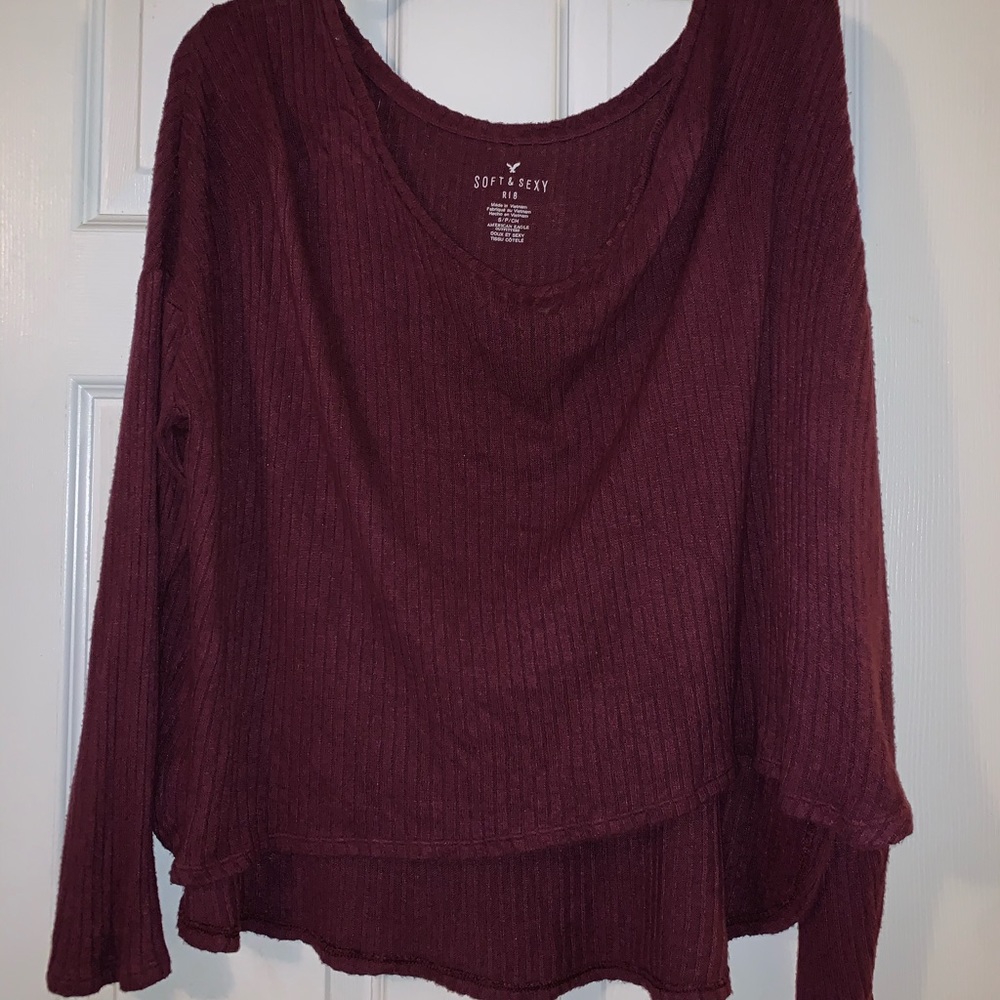american eagle soft and sexy ribbed sweater